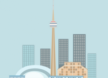 graphic of the Toronto skyline